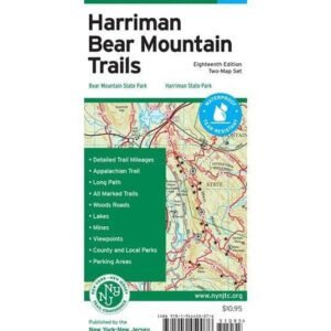 NYNJ Trail Conference Map – Harriman Bear MT Trails NY – NY